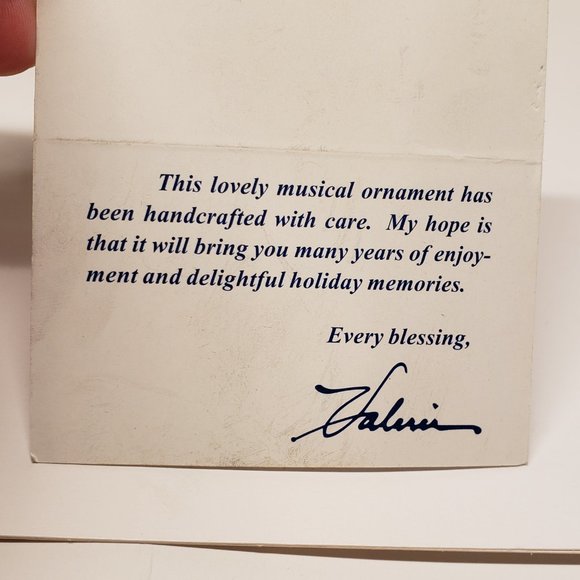 Valerie Parr Hill Mr. Christmas PURPLE Musical Egg Trinket Box Ornament Sleigh - Picture 12 of 12